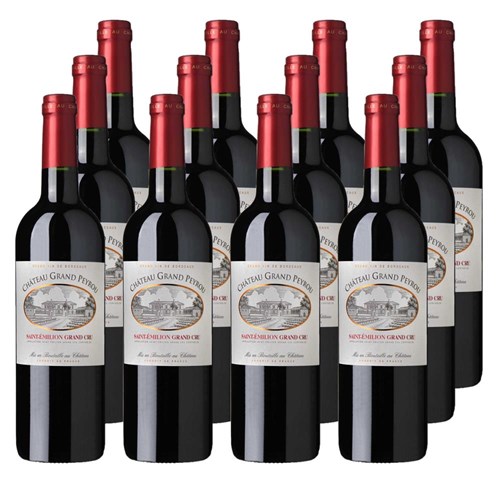 Case of 12 Chateau Grand Peyrou Grand Cru St Emilion 75cl Red Wine